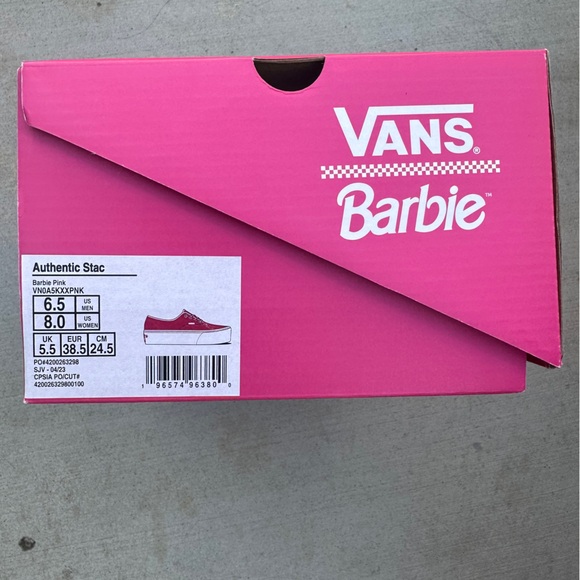 NEW pink Barbie platform vans sz 8 - Picture 4 of 9